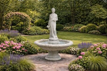 Medium Heebee Concrete Water Fountain